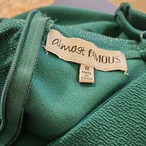 Almost Famous Green Knit Jumpsuit